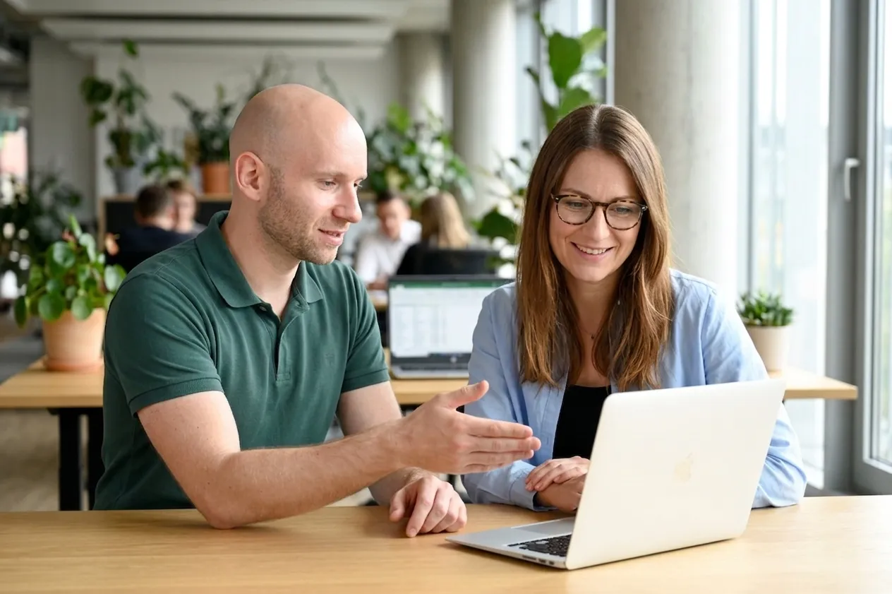 Dr. Tobias Wolf im Mentoring-Gespräch
